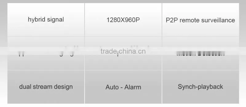 Tollar H.264 8CH AHD video recorder realtime and playback P2P 960P NVR h.264 professional dvr
