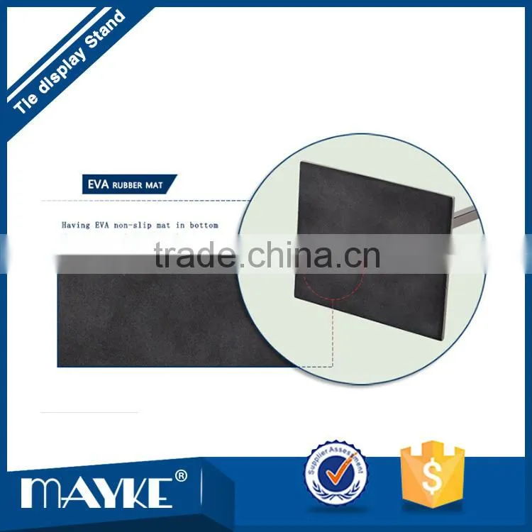 Factory direct supply for shopwindow with Round Metal Electroplating Man's Tie display stand