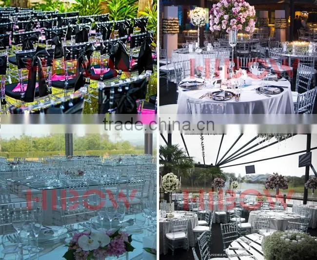 transparent resin table for wedding T004