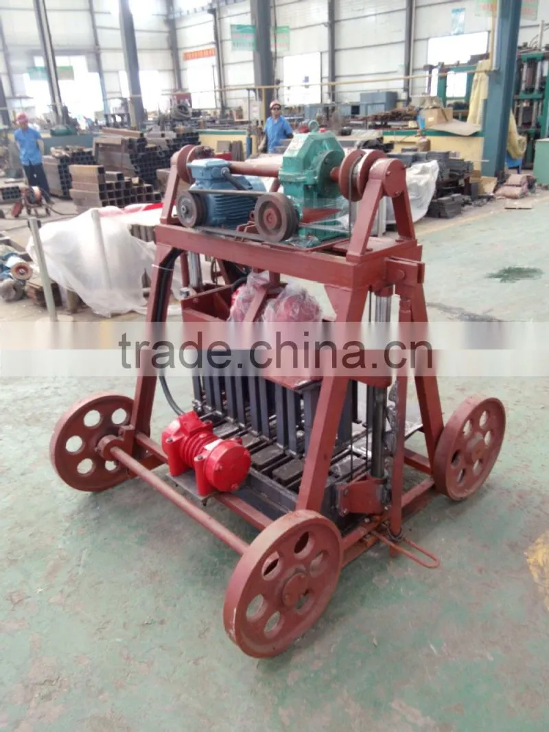 Factory price manual concrete brick making machine sale QT40-3B