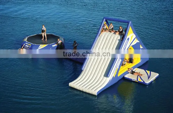 inflatable aqua slide,inflatable glide,inflatable wet slide,play on sea or lake water games