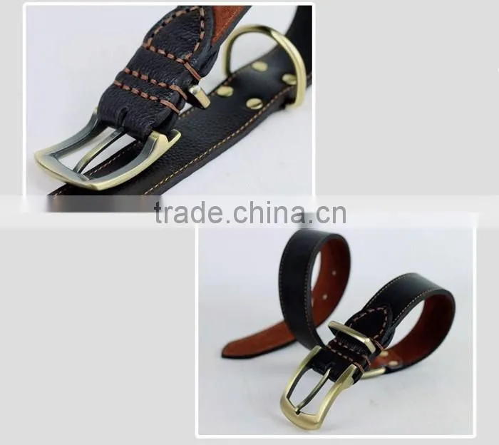 Private Label Standard Wholesale Pet Products Pet Genuine Leather Collars