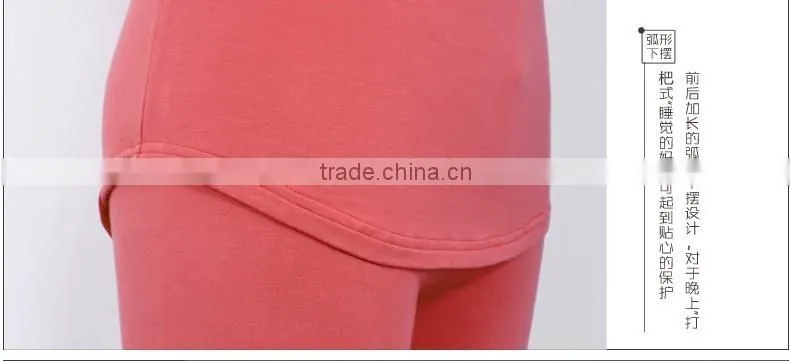 Winter long sleeve V-neck Nursing Sleepwear for Pregnant Women
