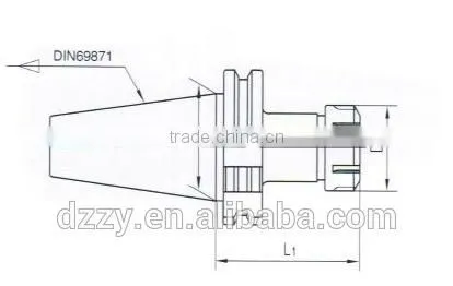 DIN69871 milling chuck arbors