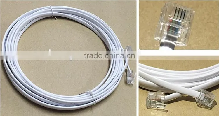 Cable manufacturer wholesale RJ11 cable 2core&4core for telecom system