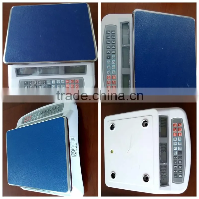 Digital Price Computering Food Scale with 40kg Capacity Loadcell electronic scale