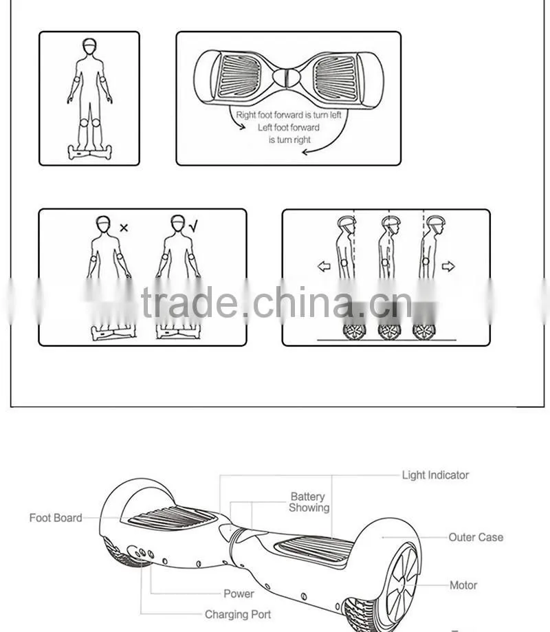 Nextarboard High Quailty Red Electric Self-Balancing Board Smart Self Balance Scooter 2 Wheel mini Drifting Skateboard Scooter