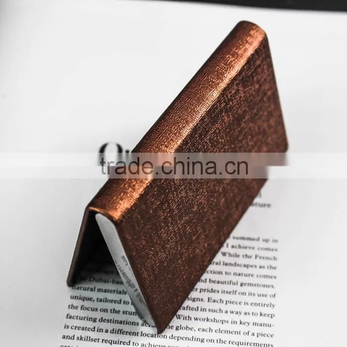 PU leather business name card holder with customizing brand label