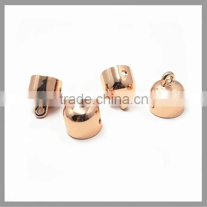 Gold Metal End Cap For Leather Cord
