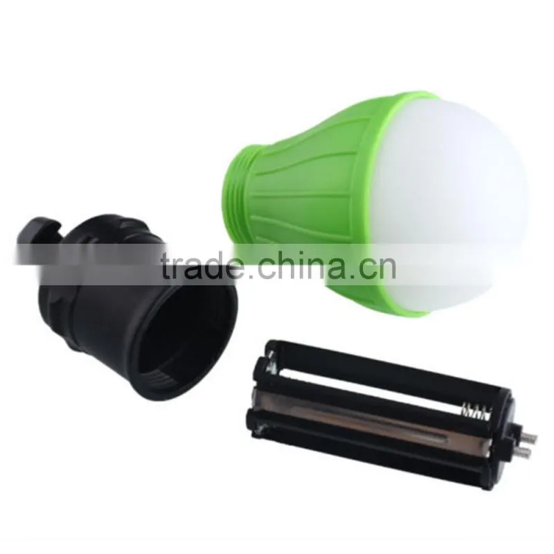 Portable Outdoor Camping Lamp Tent Light Torch Flashlight ABS Plastic 3LED Fishing Lantern Lamp with Hanging Hook