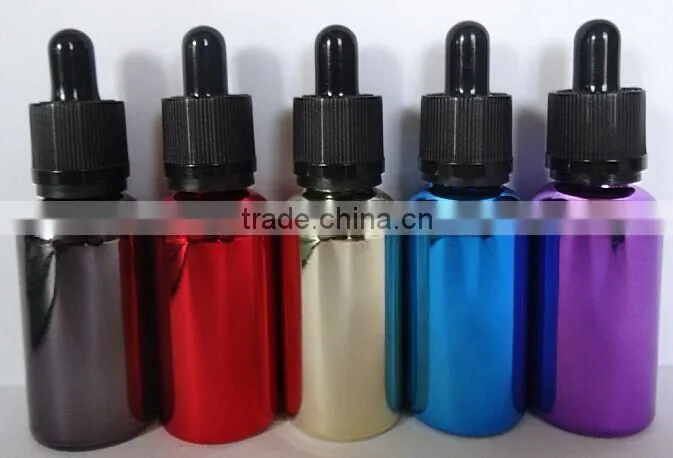 5ml 10ml 15ml 20ml 30ml 50ml 100ml silver e liquid bottle empty glass dropper bottles for essential oil with childproof cap