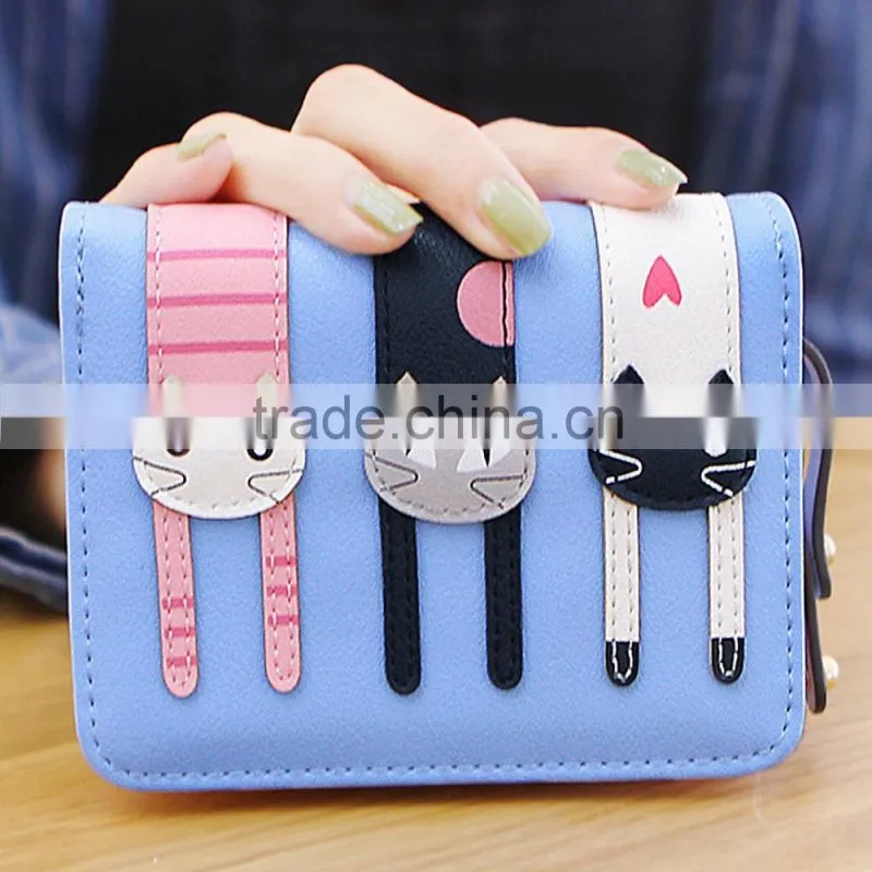 fashion colorful style custom leiusre girl wallet cute small handbags