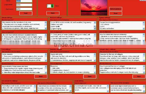 3D intelligent skin analyzer machine best selling skin analyzing equipment