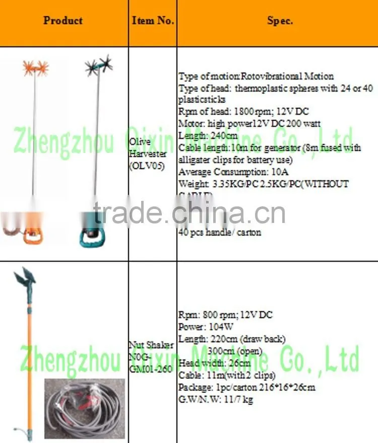 12V Electric Olive Harvester / olive harvester for sale / olive harvest machine