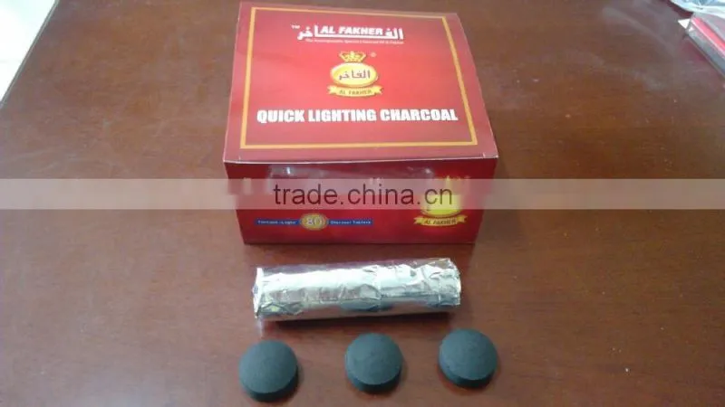 shisha charcoal coal and BBQ briquette
