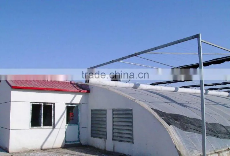 Agricultural single-spansolar lean to greenhouse