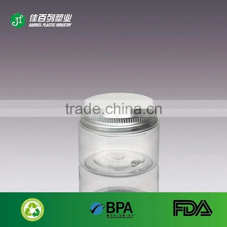 BPA free plastic screw cap plastic dispensing bottles cosmetic bottle cap empty bottles cosmetic pet round bottle cosmetic jar