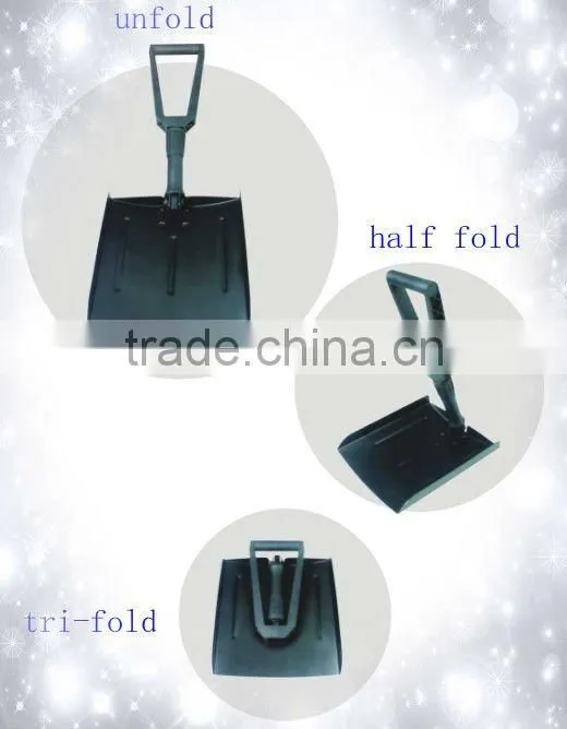 aluminium alloy foldable shovel with nylon