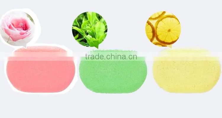 2016 Wholesale 100% natural organic facial and shower Japan konjac sponge for baby