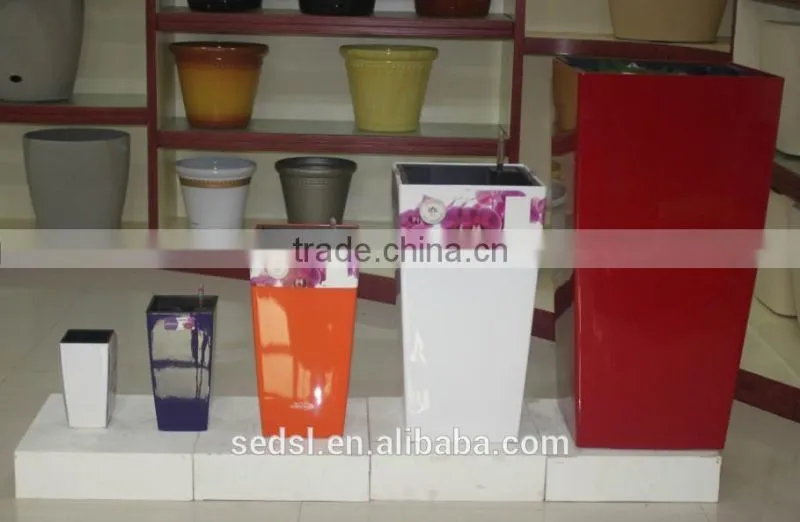 Square Plastic flowerpot hot sale garden planters flower pot