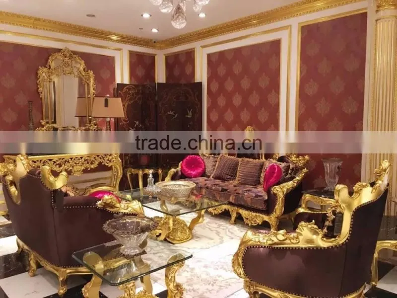 Noble Design Imperial Rectangular Dinner Table & Chairs, Luxury Wood Carved Pedestal Dinning Table, Royal Furniture Dinning Set
