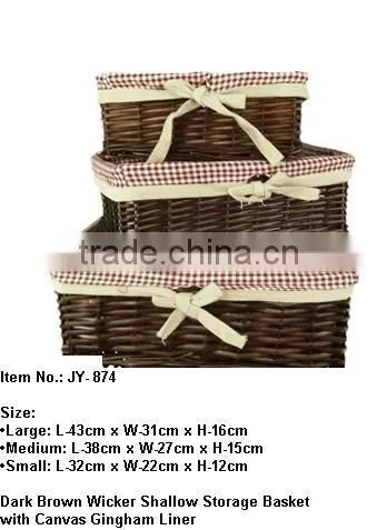 Hotsales Stair Wicker magazine basket