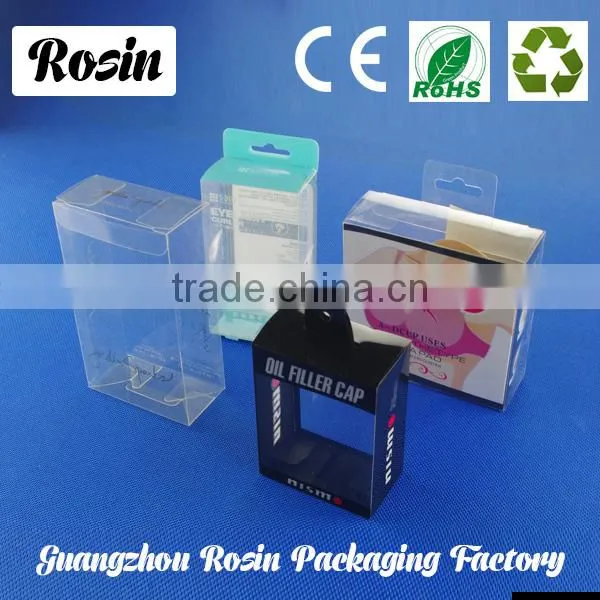 supplier 2014 popular soft crease high transparent hang portable PET clear plastic carrier box for cosmetic brush