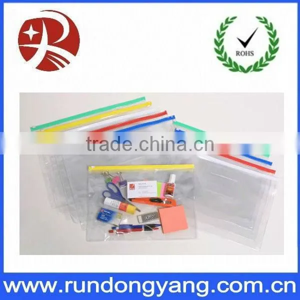 Beautiful plastic zipper bag for packing printed red fox
