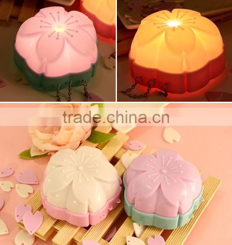 Plug Romantic Sakura Adjustable Voice Light Motion Sensor Led Night Light