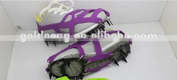 Five teeth Rain and snow weather or leisure fishing anti-skid silicone crampon