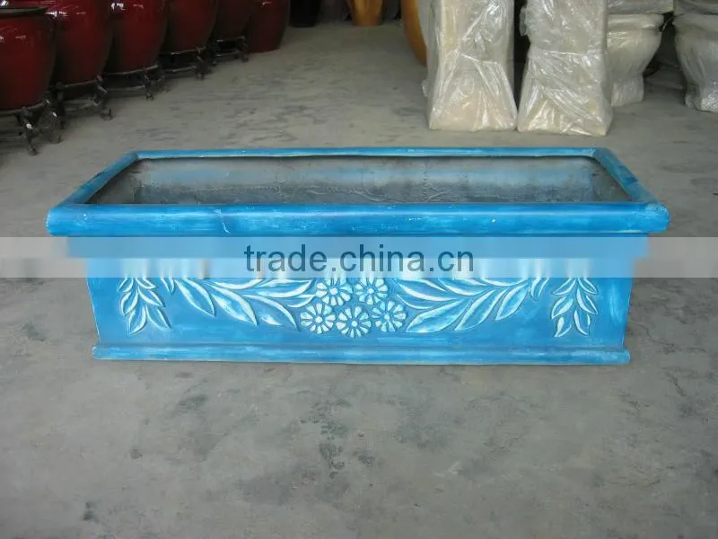 Fiberglass garden planter