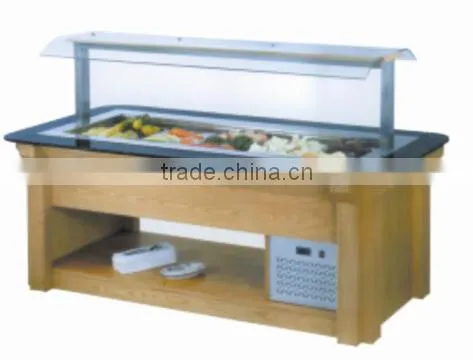 Painted kitchen wood buffet cabinet