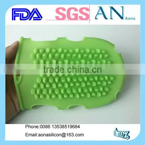 Most comfortable silicone massage glove for shower