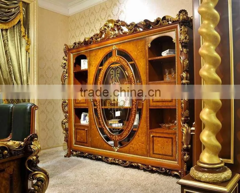 2015 Bisini Luxury Wooden Executive Desk Set, , Office Desk, Office Chair,Book Cabinet,Luxury Office Furniture set,(BF08-0274)