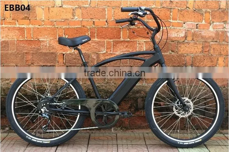 2017 Newly design 26 inch aluminum electric beach cruiser bike
