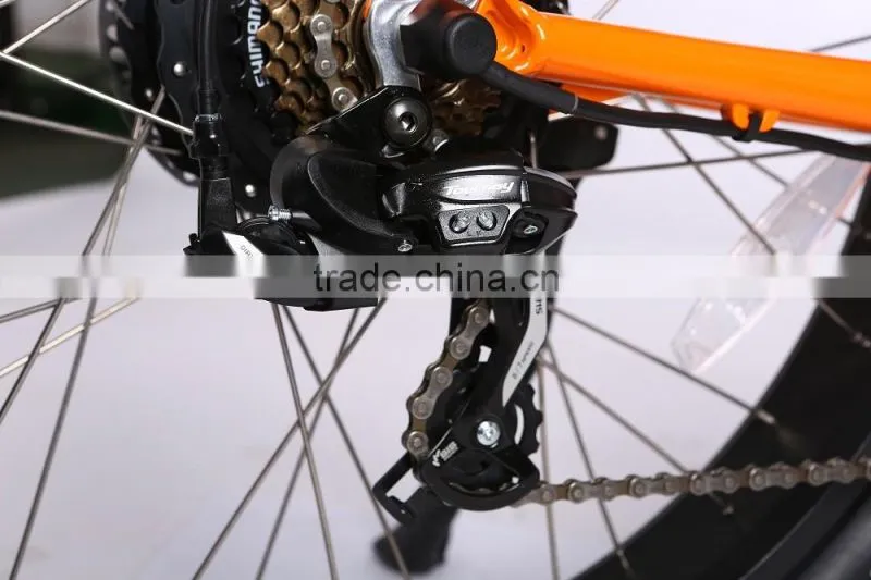 Newly 26 inch suspension 48V fat tire electric mountain bike e bicycle with hidden battery