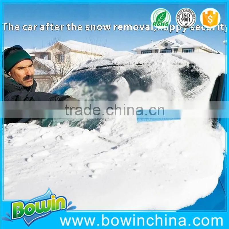 Hot sell new style 3 in 1 plastic ice scraper with brush in china