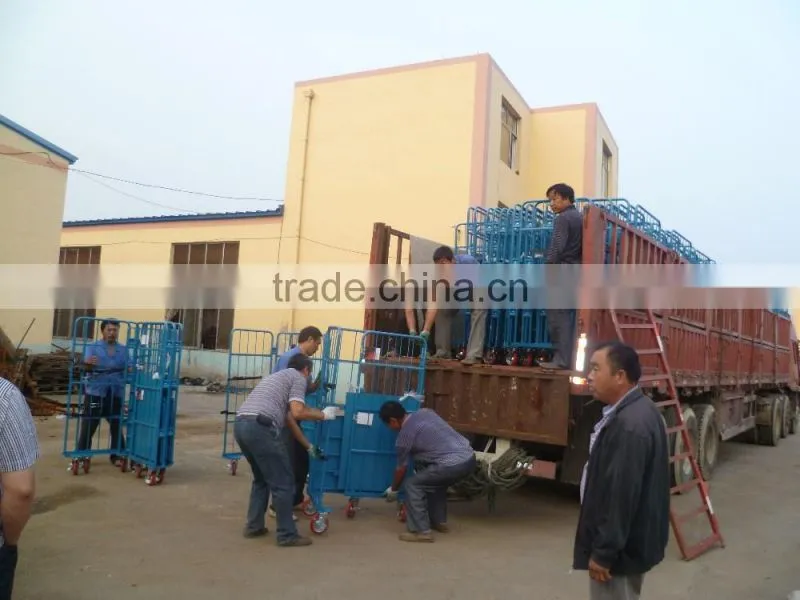 RC-03 powder coated folding storage roll cages