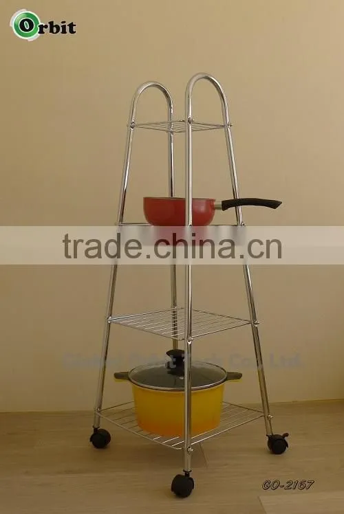 kitchen stainless steel wire metal storage shelf