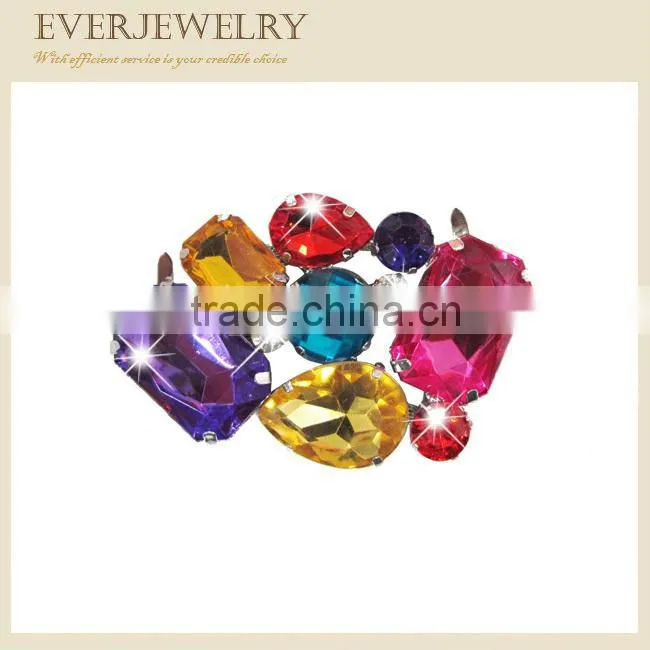 Fashion Brilliant rhinestone jibbitz shoe charm buckle