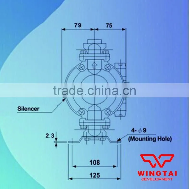 35L/min Double diaphragm air pump