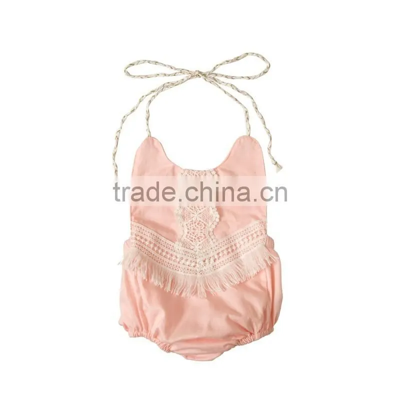 2017Boutique baby romper fashion summer new design comfortable infant and toddler clothing Fringing cute String Romper