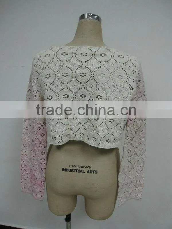 machine made crochet shawl