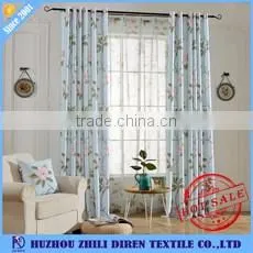 Cheap Floral Printed Oriental Curtains Fabric