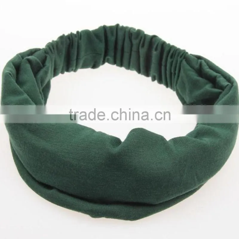 High Quality Wide Cotton Headbands ,Elastic Headband