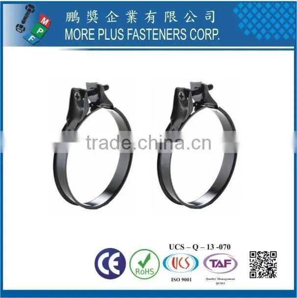 Made in Taiwan Stainless Steel strong stainless steel hose clamps flexible hose clamp quick release