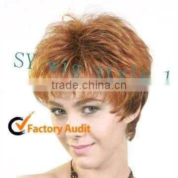machine wig/new style handsome men's wig (factory direct sale)