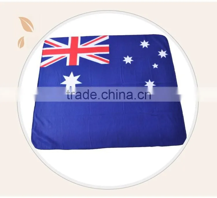 cheap china factory blanket with Flag