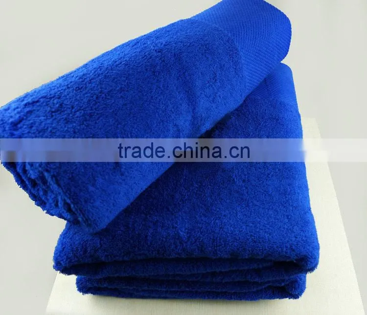 High quality satin border 100% cotton hotel beach towel