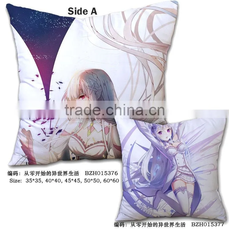 Re:Zero kara Hajimeru lsekai Seikatsu Magic Printed Comfortable Anime Pillow 45*45CM